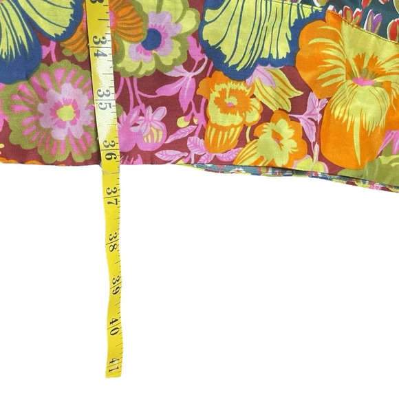 DEMA 100% Silk Hearts Floral Mixed Print Sleeveless Dress Large Party Valentines - Picture 11 of 11